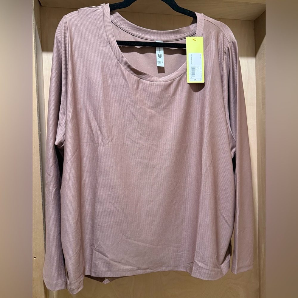All in Motion Brown Long Sleeve Top